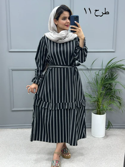 پیراهن مانتویی آریانا ( بدون کمربند )