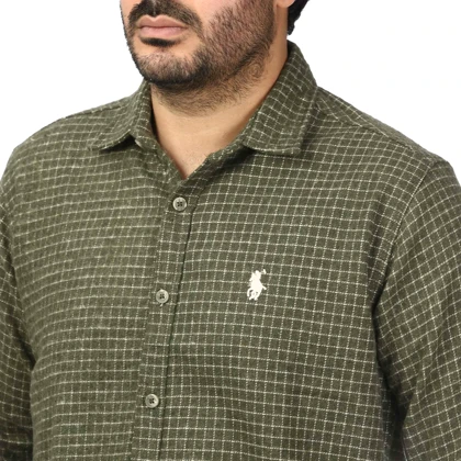 پیراهن آستین بلند پشمی مردانه مدل 6103897