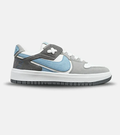 کفش مردانه و زنانه سفید طوسی آبی NIKE AIR JORDAN