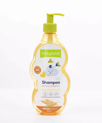 شامپو پروتئینه کودک بی بی لند (Baby Land) با عصاره جوانه گندم 500 میل