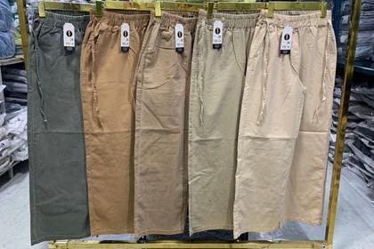 شلوار بگ زنانه جین کاغذی کیفیت عالی