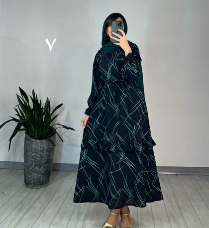 پیراهن مانتویی شکوفه 2