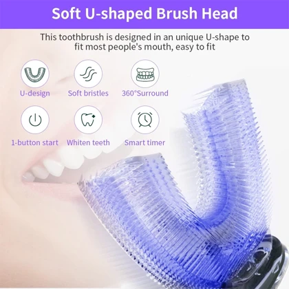 مسواک اتوماتیک U‑Shape سفیدکننده دندان مدل MY‑116