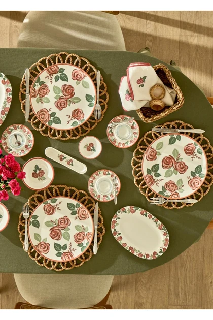 کاسه 3 تکه Bella Maison مدل Rose چینی - چندرنگ