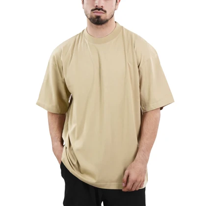 تیشرت اسپرت بیسیک مدل SPL-4M1248 نسکافه ای