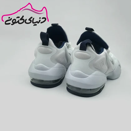 کتانی نایک ایرمکس آلفا سویج سفید سرمه ای اورجینال