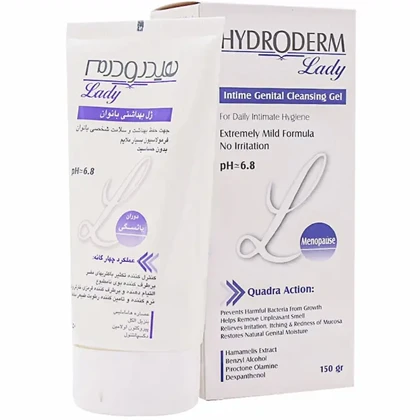 ژل بهداشتی بانوان یائسه هیدرودرم Hydroderm وزن 150 گرم