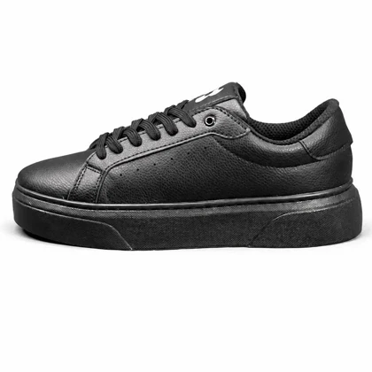 کفش کتانی مردانه مدل ونس چرمی مشکی Vans