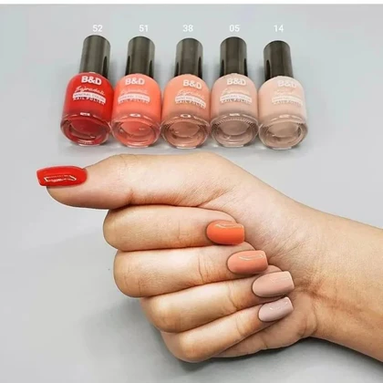 لاک ناخن بی اند دی B&D ساده سری N