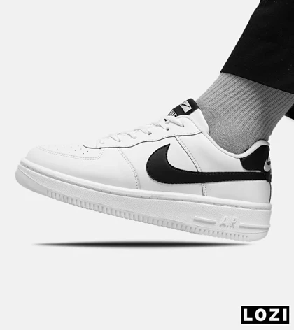 کفش مردانه و زنانه سفید مشکی NIKE AIR FORCE
