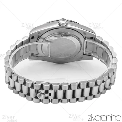 ساعت رولکس دی دیت مردانه صفحه مشکی ایندکس اعداد رومی 106633