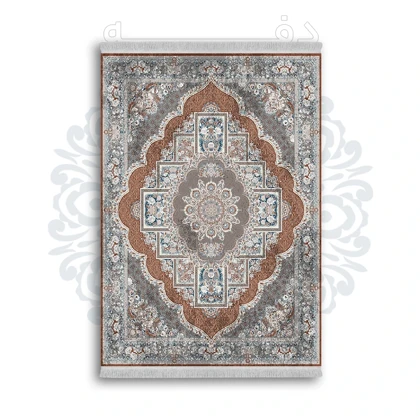*جدید* فرشینه از جنس پارچه شانل مخمل ترک طرح فانتزی برند دفه کد 1217