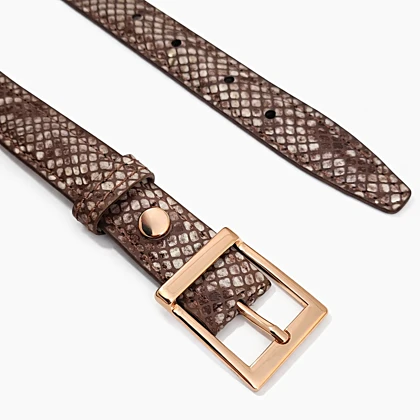 کمربند زنانه چرم یلسان مدل آتیس کد052-RTL