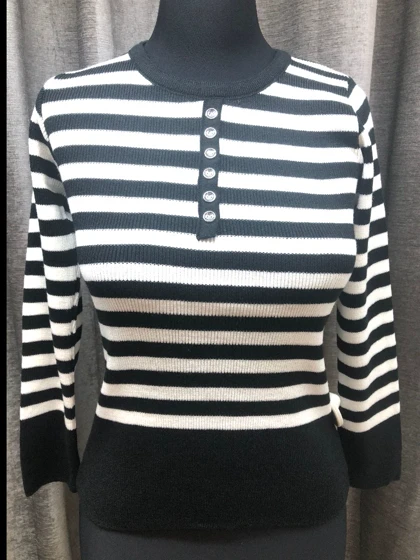 پلیور بافت مدل راه دکمه