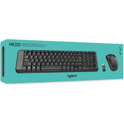 کیبورد و ماوس بی سیم لاجیتک Logitech مدل MK220