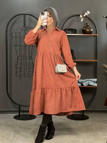 پیراهن کبریتی طبقه‌ای تارا کد 1346