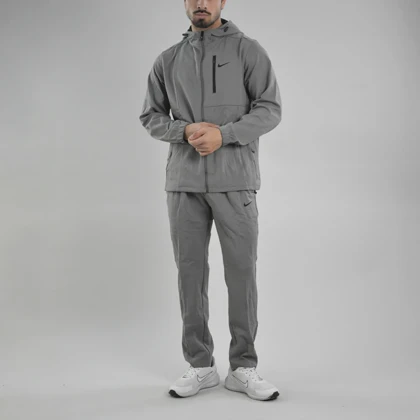 ست سویشرت و شلوار گرمکن اسپرت نایک مدل 17008 طوسی