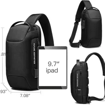 کیف بادی بگ اورجینال بنج مدل BANGE - BG22085 + قفل ضد سرقت