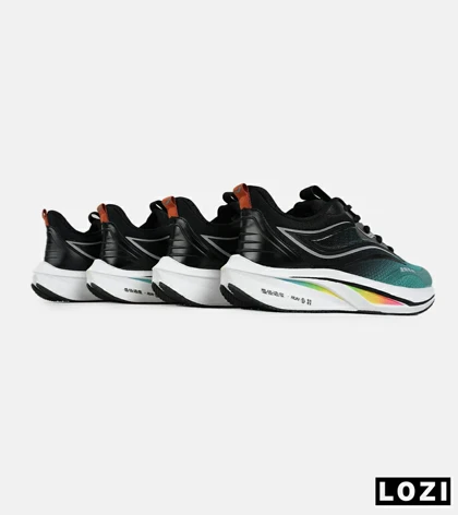 کفش کتانی مشکی سبز Saucony Ride Review v.2