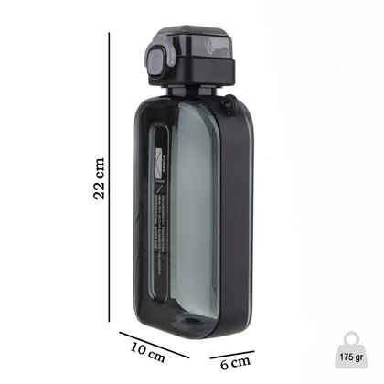 قمقمه ورزشی کتابی بنددار دوشی power 750cc