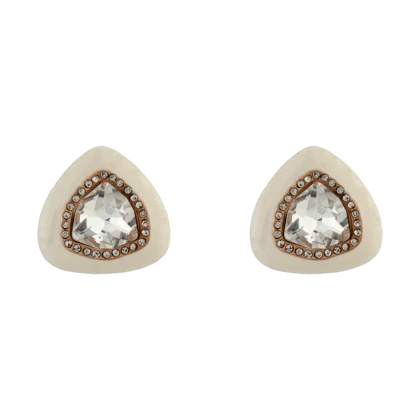 گوشواره زنانه مدل مثلث نگینی