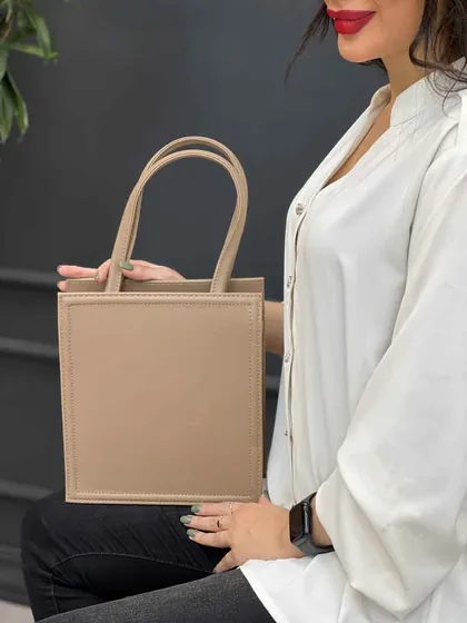 کیف مکعبی دسته دار ساده