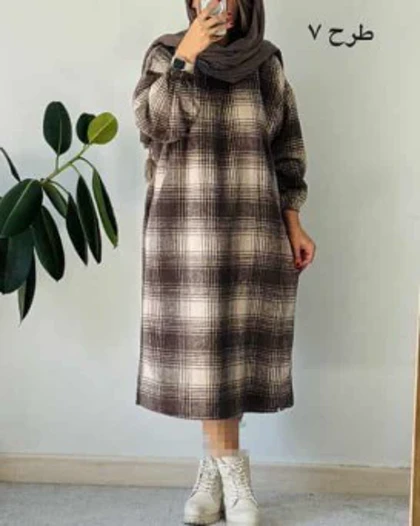 کفتان پشمی چهارخونه دیبا 2