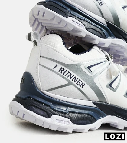 کفش کتانی بزرگ پا سفید طوسی I-Runner
