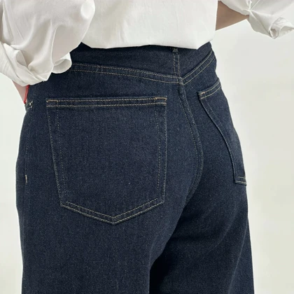 شلوار جین نیم بگ 1008195