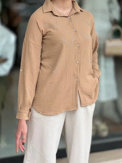 شومیز نگین‌دار کد 583