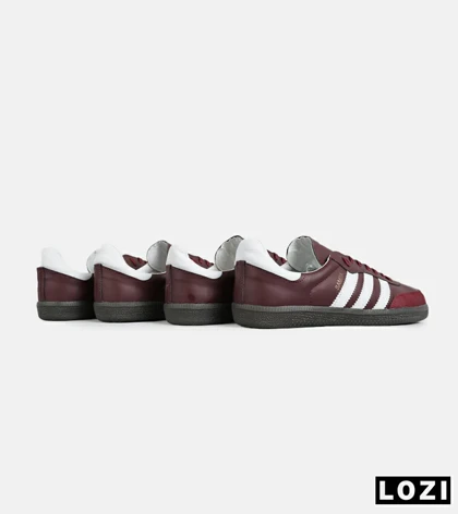 کفش کتانی مردانه و زنانه زرشکی ADIDAS Samba مدل 6272