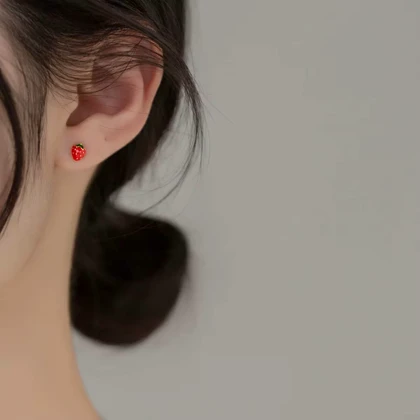 پک گوشواره قرمز مدل 1