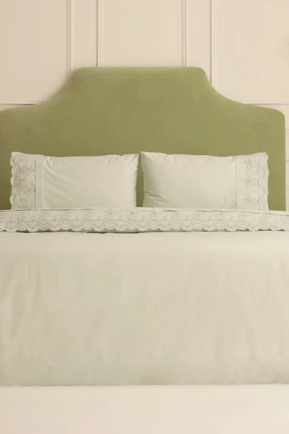 سرویس روتختی دو نفره Karaca Home مدل Avellina پنبه - سبز