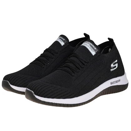 کفش پیاده روی مشکی اسکیچرز بافت skechers کد 286985