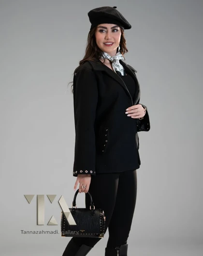 پالتو کتی پاریس رنگ مشکی از کالکشن vip پاییز 1405