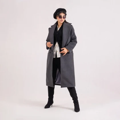 پالتو دو حالته sand ذغالی