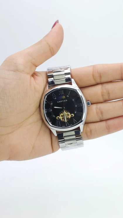 ساعت مچی مردانه کارتیر اتوماتیک Cartier BU750 فول استیل رنگ ثابت