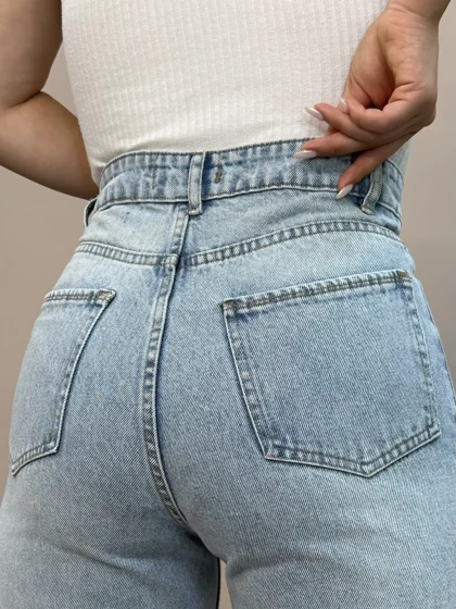 شلوار جین فلربگ زاپ یخی 2230
