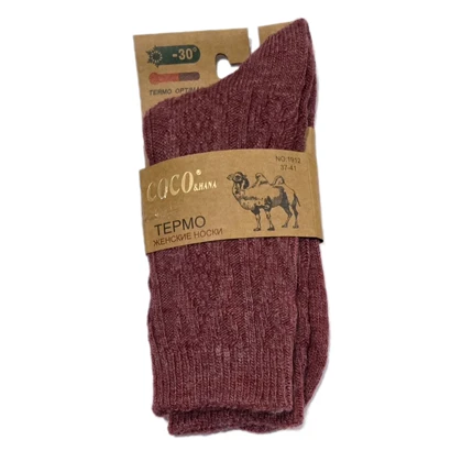 جوراب بافت ساق بلند زنانه پشم شتر برند Coco&hana