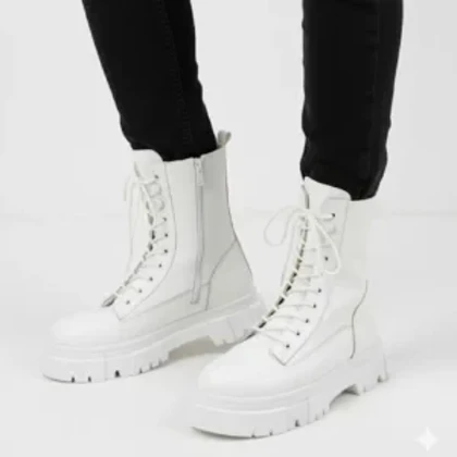 بوت مردانه سفید برشکا