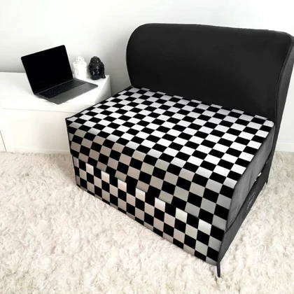 کاناپه تخت شو یک نفره شطرنجی ریز مدل M1092