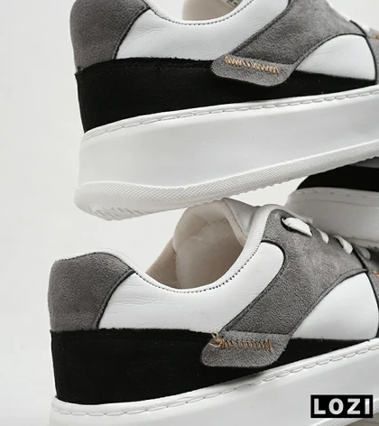 کفش کتانی مردانه طوسی مشکی PULL&BEAR