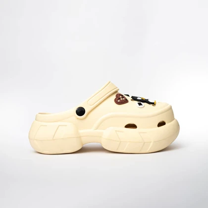 صندل دمپایی کراکس مدل کلاسیک کرم کد 294628