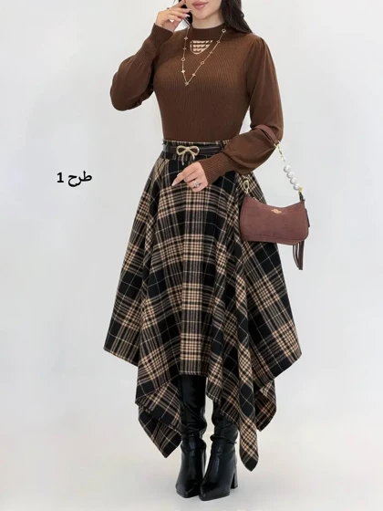 7615-دامن burberry