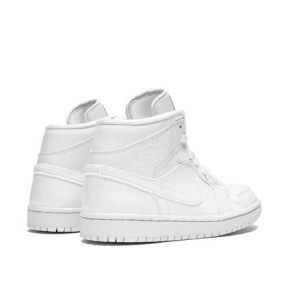 کتانی نایک ایر جردن1 سفید ساق‌دار مستر کوالیتی Nike Air Jordan1 Triple White sneakers