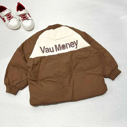 کاپشن بچه گانه خارجی طرح VAU MONEY