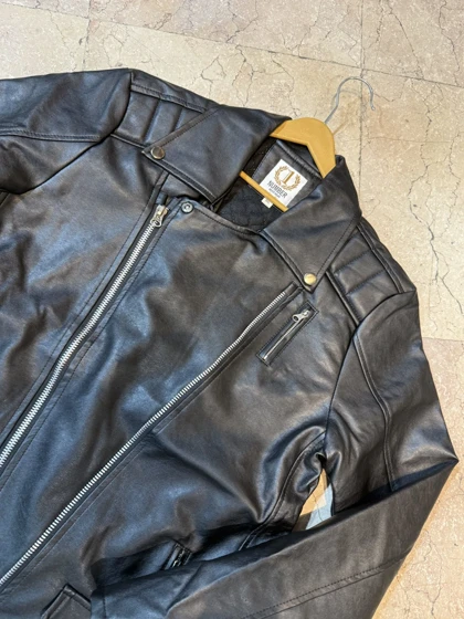 کاپشن مردانه چرم مصنوعی پلیسی