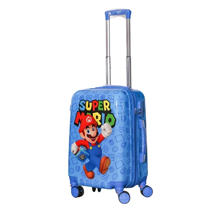 چمدان بچگانه خارجی مدل F-Super Mario سایز 20 اینچ