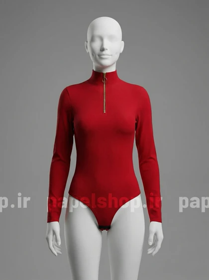 بادی کبریتی یقه ایستاده نیم زیپ