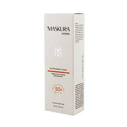 کرم ضد آفتاب خشک SPF50 ماسکورا رنیو 50 میل